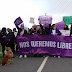 Marchan por el Día Internacional de la Mujer en Matamoros