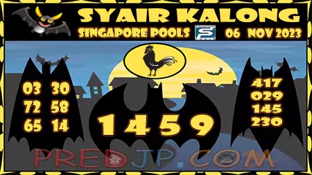 Prediksi Kalong SGP Hari Ini Jitu 06 November 2023