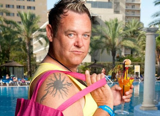 Picture of Tony Maudsley showing his Tattoo
