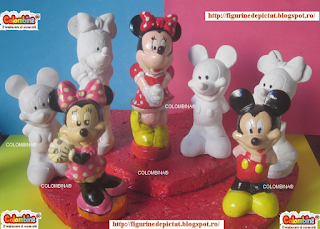 figurine de pictat printese bell minnie si mickey