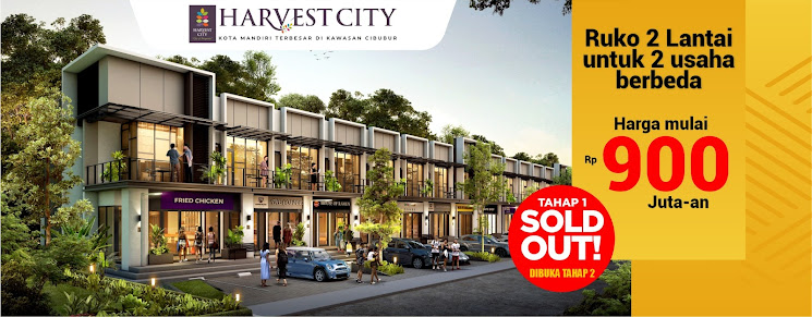 Harvest City Kawasan Kota Mandiri Terbesar di Cibubur Cileungsi