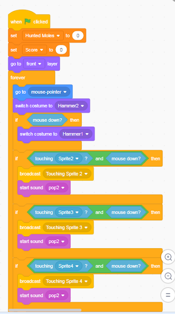 Making  Mole Hunting Game with Scratch