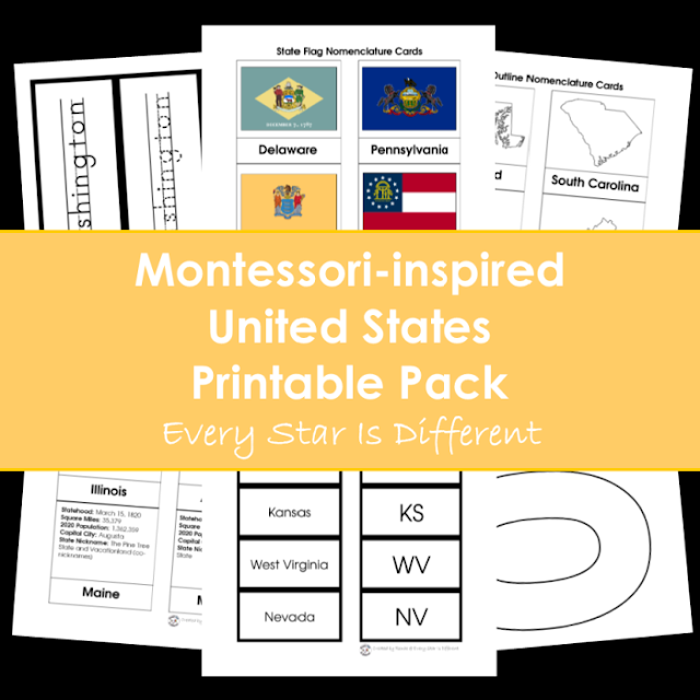 United States printable pack