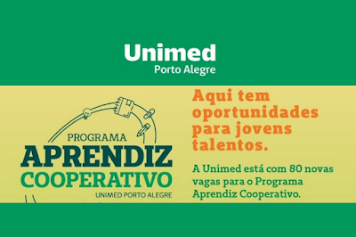 Com 80 vagas Unimed abre inscrições para Programa Jovem Aprendiz em Porto Alegre