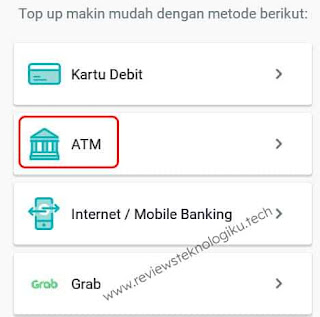 transfer dana ke ovo-pilih atm