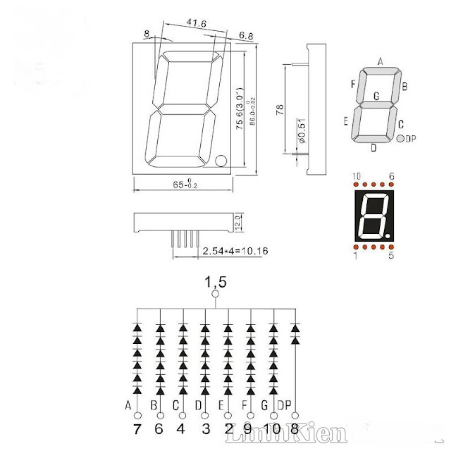 Đồng hồ treo tường led