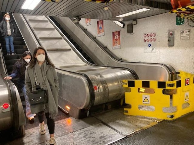 Metro Repubblica, di nuovo fuori uso una delle scale mobili