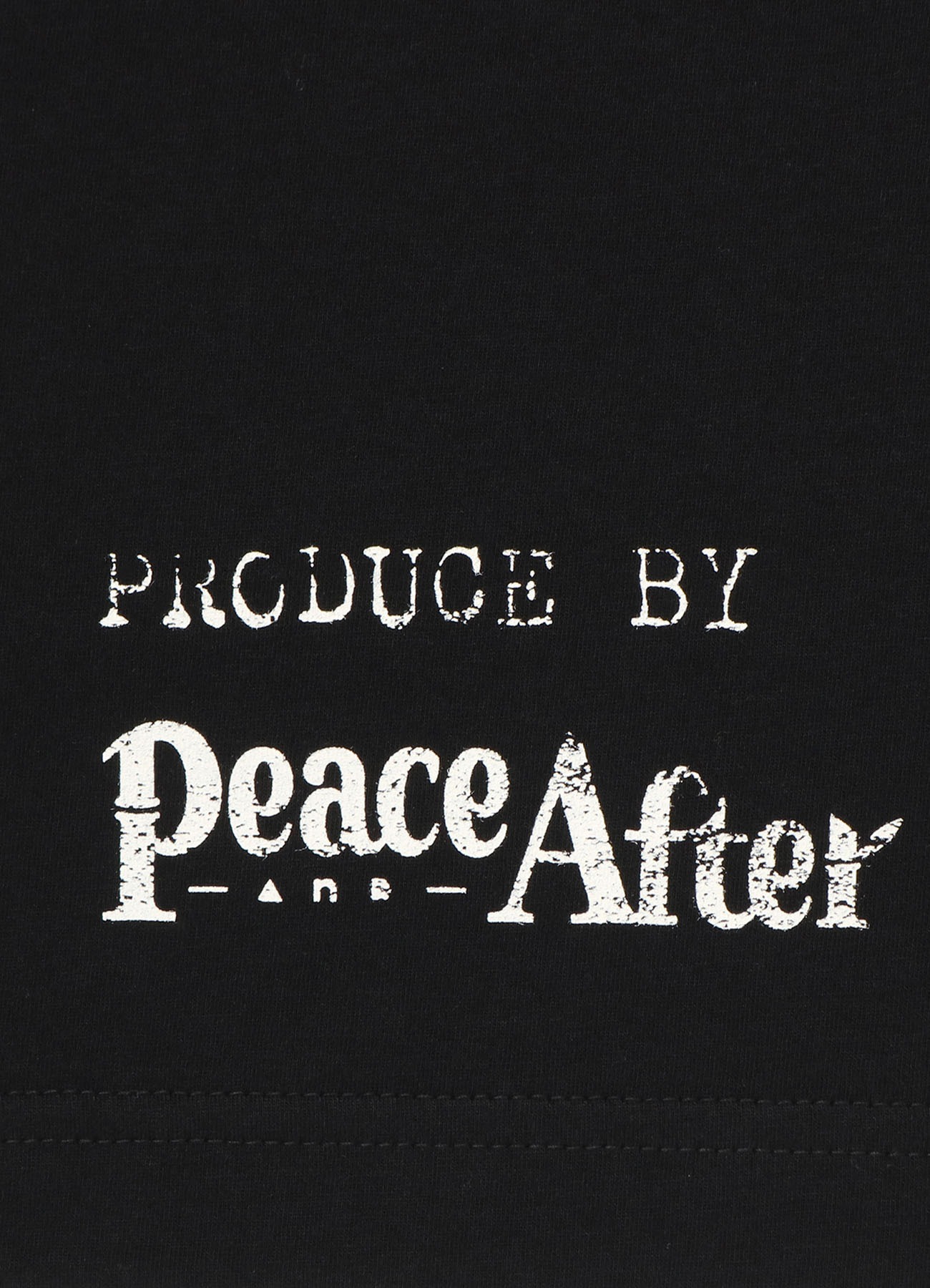 Yohji Yamamoto Black Scandal｜PEACE AND AFTER MESSAGE PRINT ROUND NECK HALF SLEEVES TEE HG-T36-993-1 US＄270
