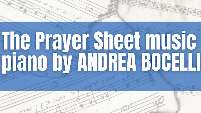The Prayer Sheet music piano by ANDREA BOCELLI