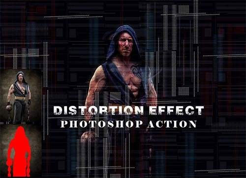 Distortion Effect Photoshop Action
