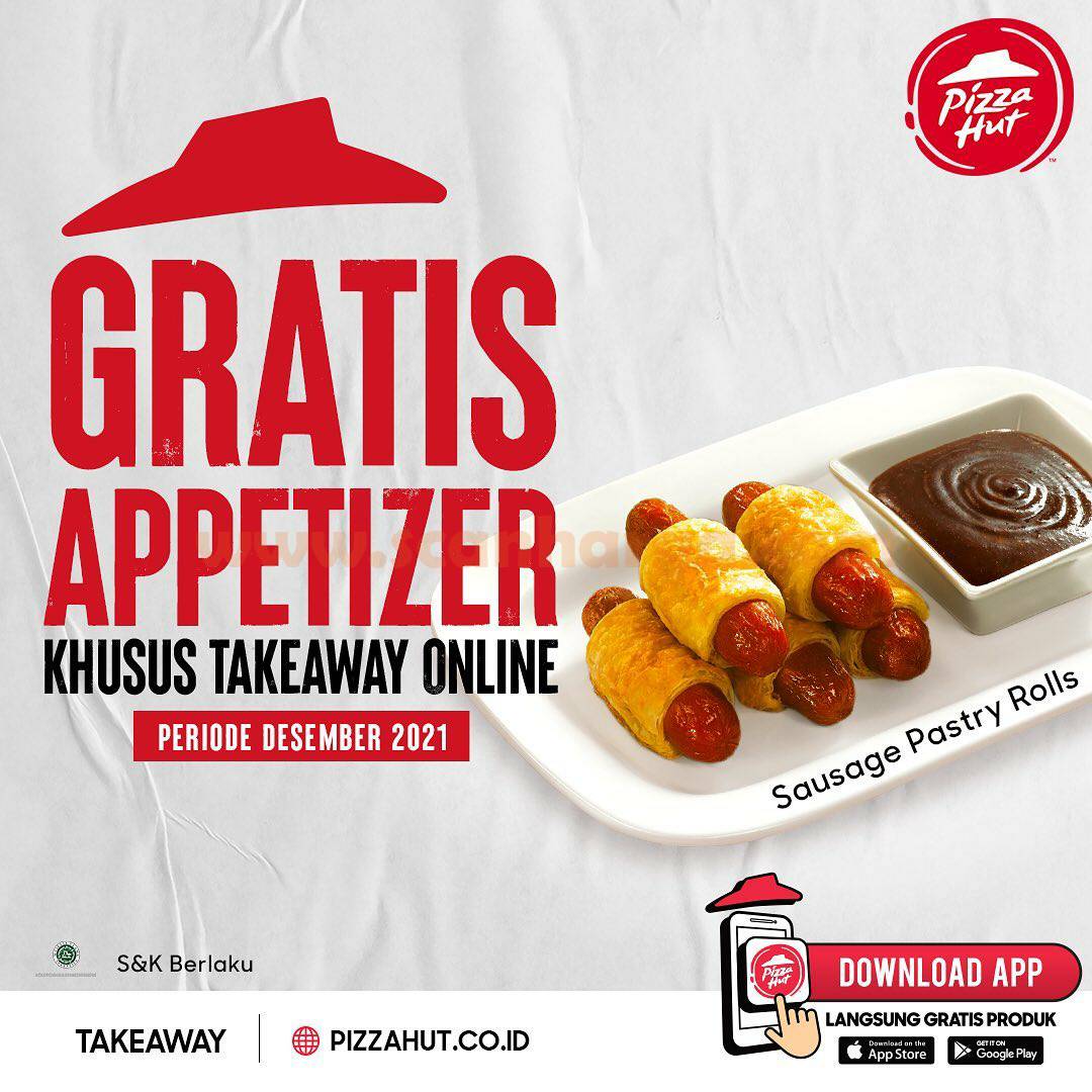 Promo Pizza HUT GRATIS APPETIZER