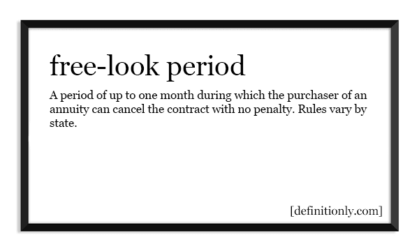 What is the Definition of Free-Look Period?
