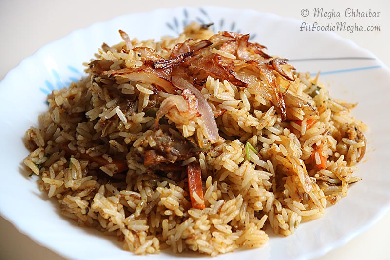 Homemade Veg Biryani, FitFoodieMegha