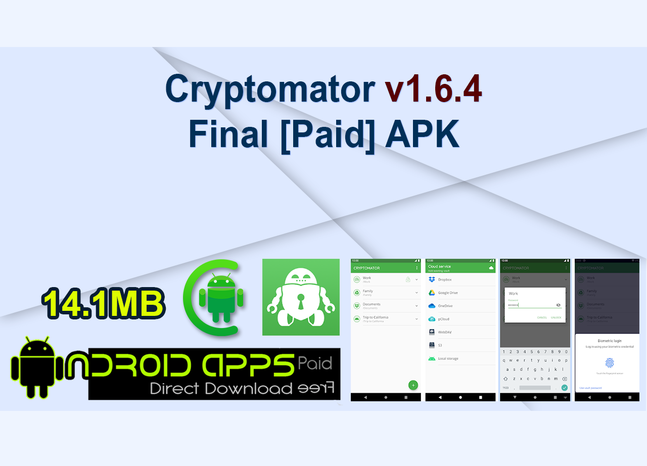 Cryptomator v1.6.4 Final [Paid] APK