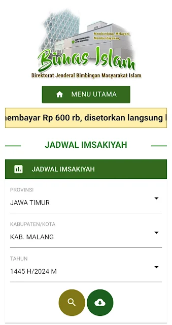 Jadwal Imsakiyah Ramadan 2024 Kabupaten Malang Provinsi Jawa Timur