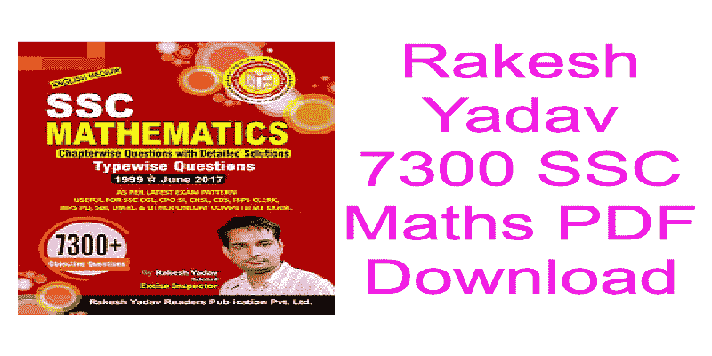 Rakesh Yadav Maths Book Free PDF