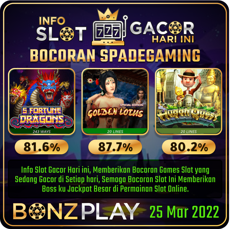 Bocoran Slot Spade Gaming | RTP Slot Gacor Spade Gaming