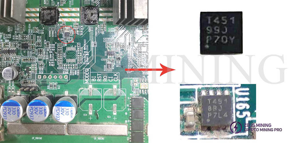 T451 temperature sensor chip