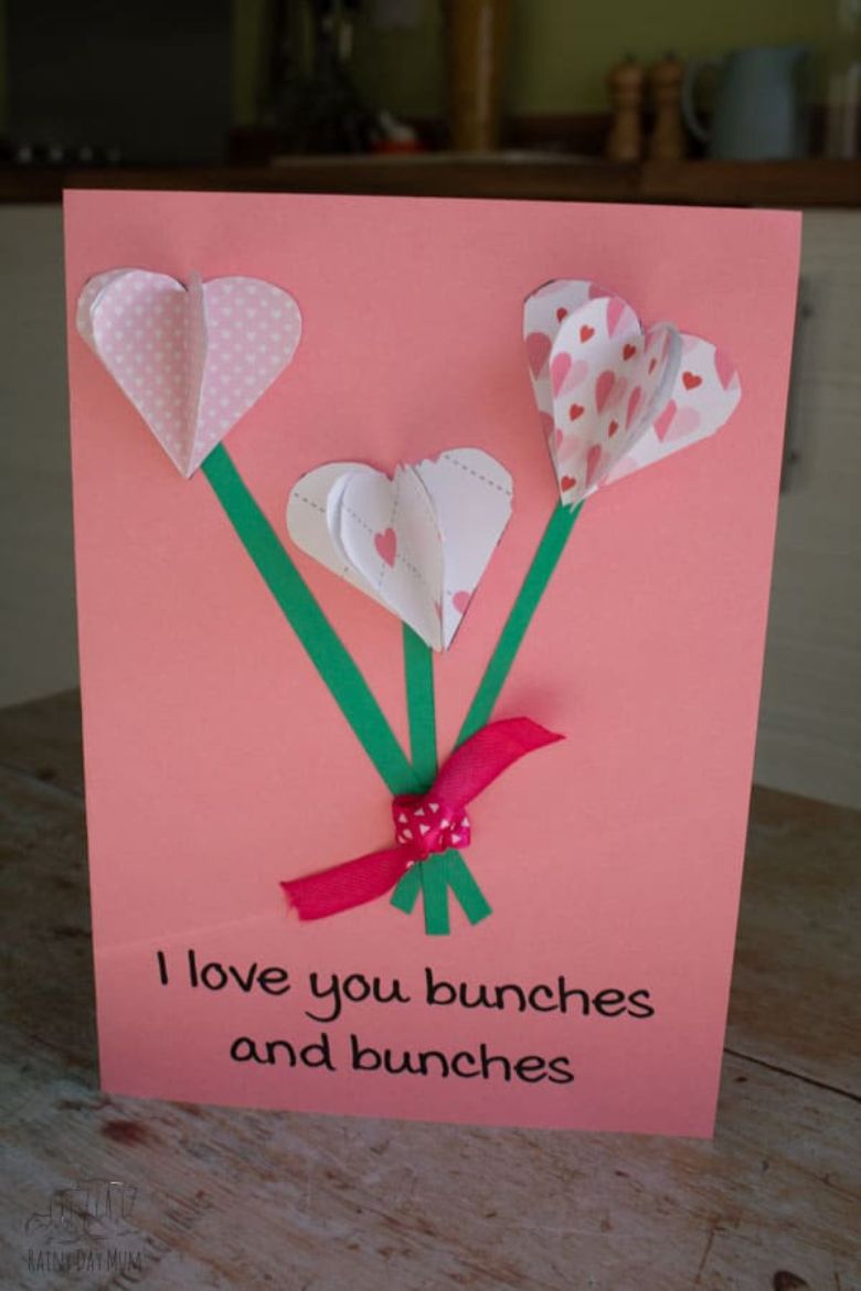 I love you bunches valentine card idea