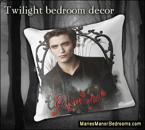 edward bedroom decor edward cullen pillows twilight bedroom decorating ideas twilight decor