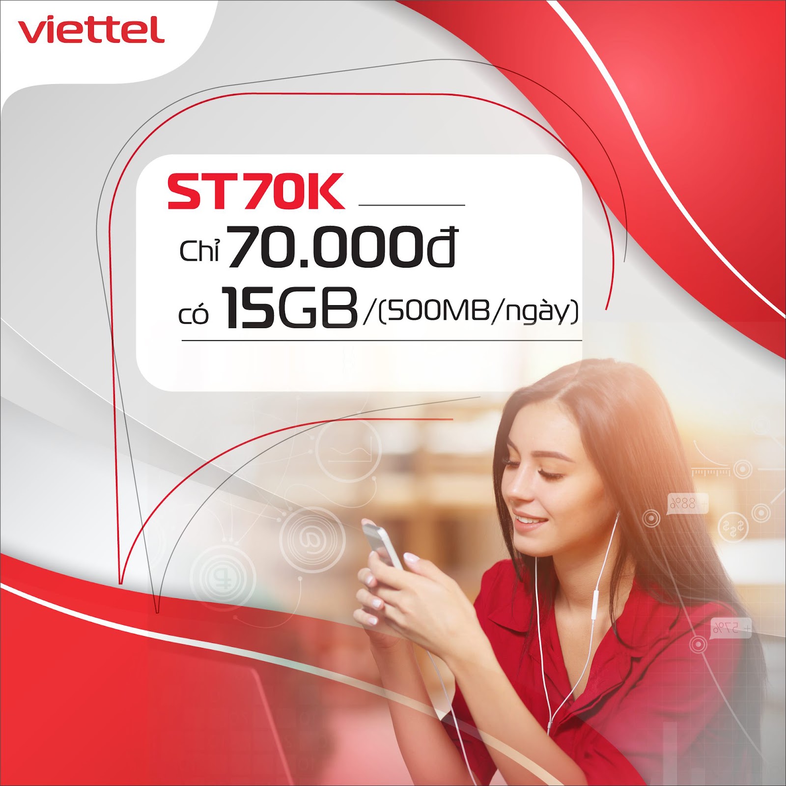 Gói cước 4G Viettel - ST70K