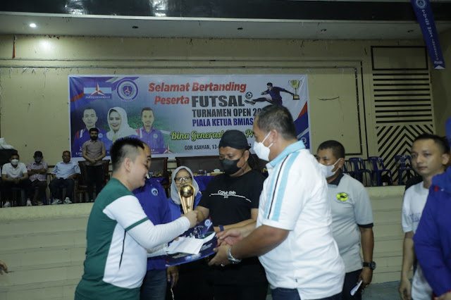 Tutup Futsal Turnamen Open 2022 Piala Ketua BMI Asahan, Wabup Asahan Diharapkan Dapat Sportivitas Generasi Muda