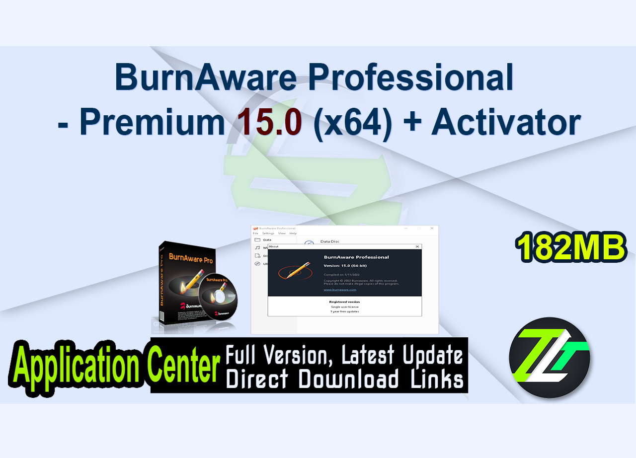 BurnAware Professional – Premium 15.0 (x64) + Activator