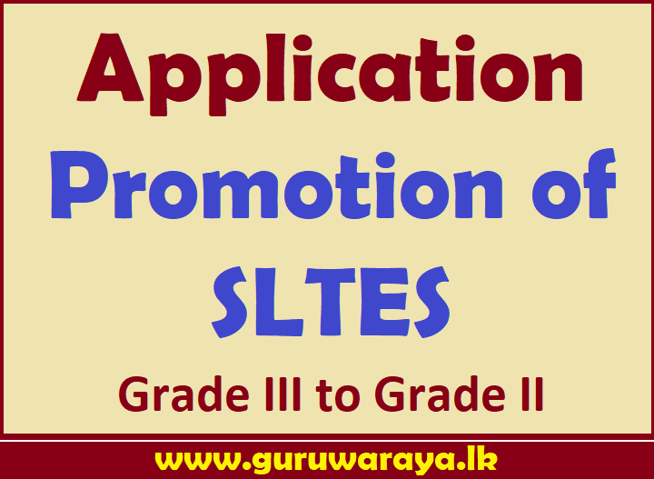 Application Promotion of SLTES Grade III to Grade II