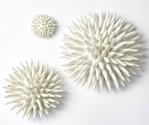 White Spike Urchin Figurines