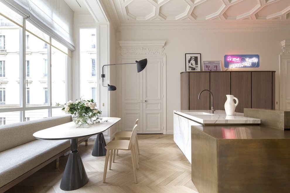 Apartamento clássico em Paris, projeto Rodolphe Parente