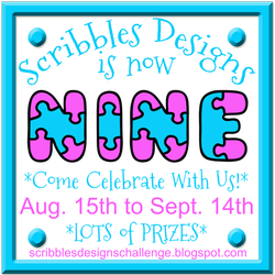 Come Celebrate Scribbles Designs 9th year in the business!