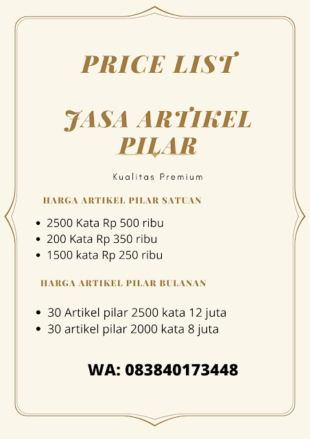 harga artikel pilar