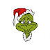 Grinch Head Digitized christmas embroidery designs