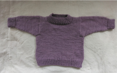 なないろ彩色で編むまっすぐ編むセーター・無料編み図・編み方