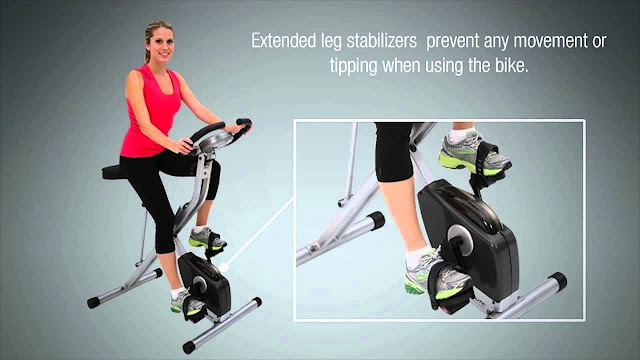 Exerpeutic Folding Magnetic Upright Bike