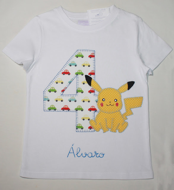 camiseta cumpleaños Pikachu