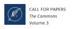 The Commons Logo, Text: Call for Papers, The Commons, Volume 3