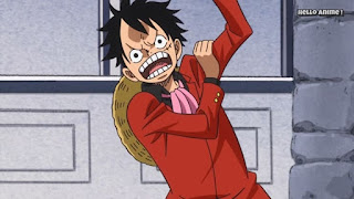 ワンピースアニメ WCI編 840話 ルフィ かわいい Monkey D. Luffy | ONE PIECE ホールケーキアイランド編