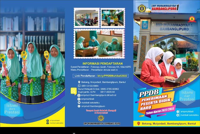 SMP Muhammadiyah 1 Bambanglipuro, SIAP menerima siswa baru tahun ajaran 2022/2023