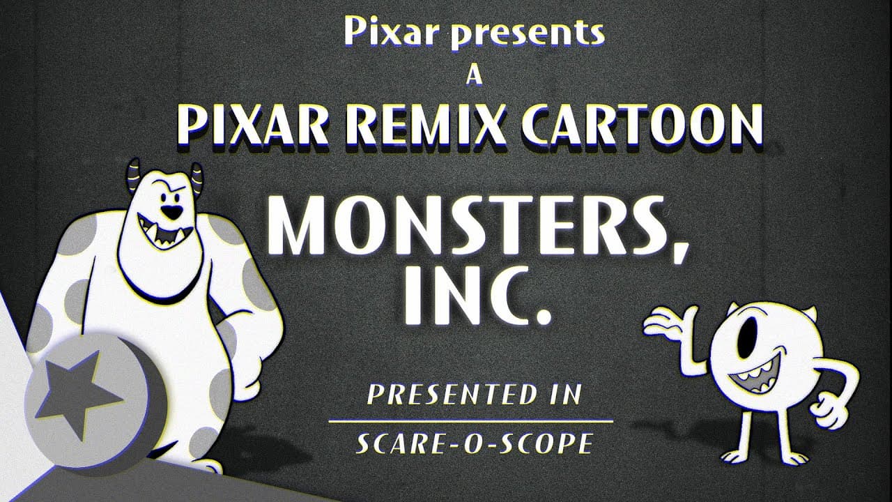Pixar Remix: Monsters, Inc | Der Cartoon Remix im 1930er Style
