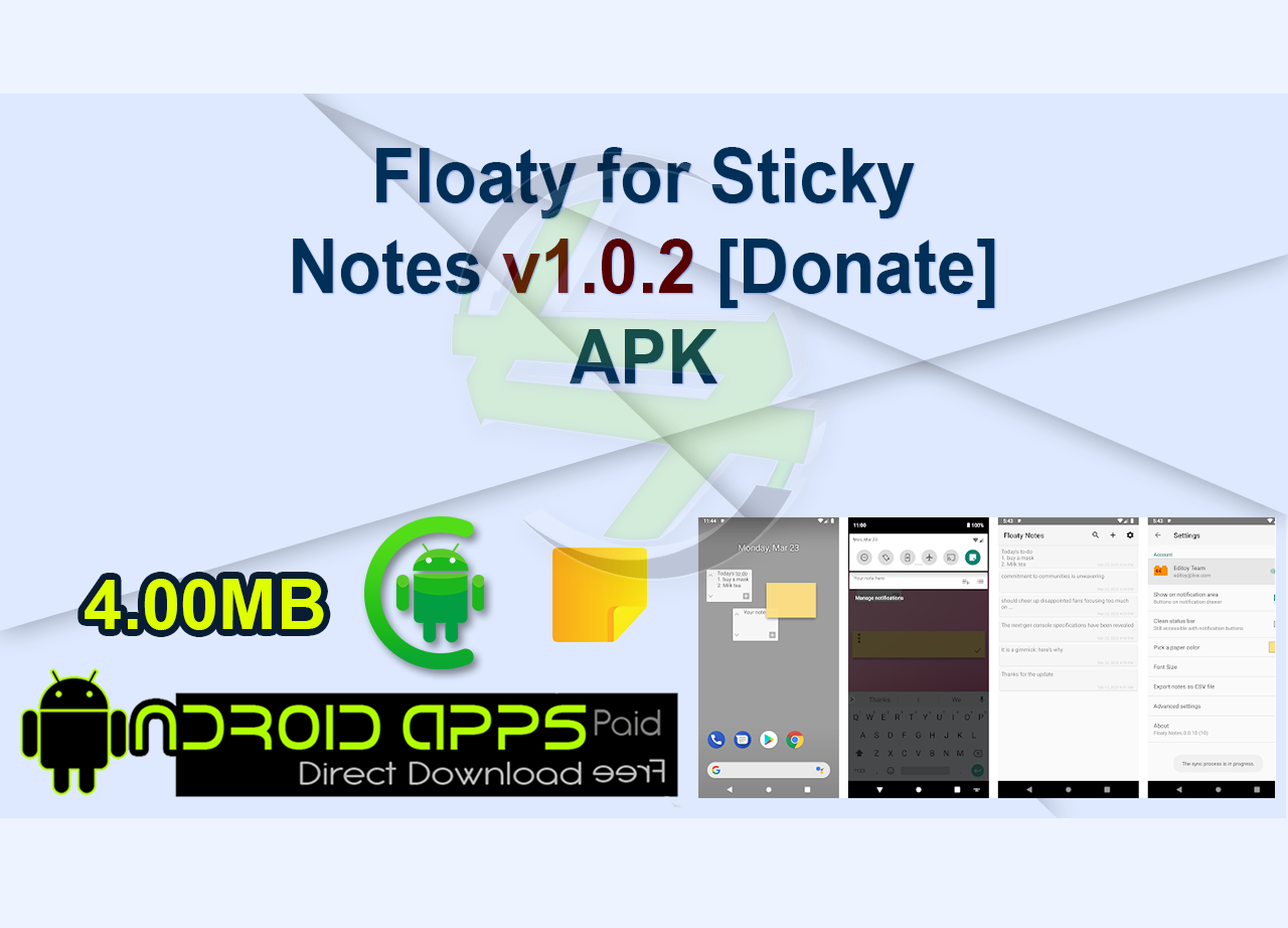 Floaty for Sticky Notes v1.0.2 [Donate] APK