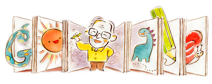 What is on todays google home page? Satoshi Kako’s 97th Birthday