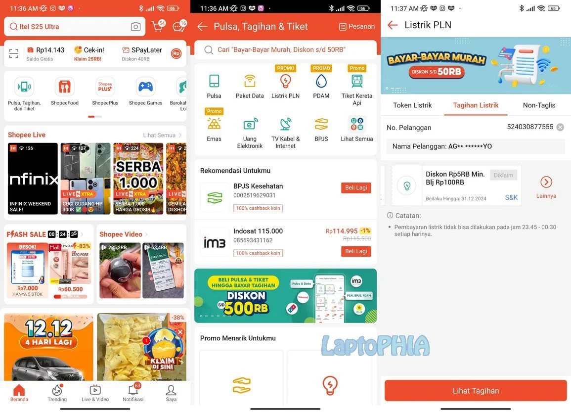 Cara Bayar Tagihan Listrik PLN Pasca Bayar di Shopee Tanpa Ribet