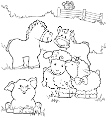 Cartoon Animals Coloring Pages