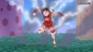 ワンピースアニメ WCI編 848話 ルフィ かっこいい Monkey D. Luffy  | ONE PIECE ホールケーキアイランド編