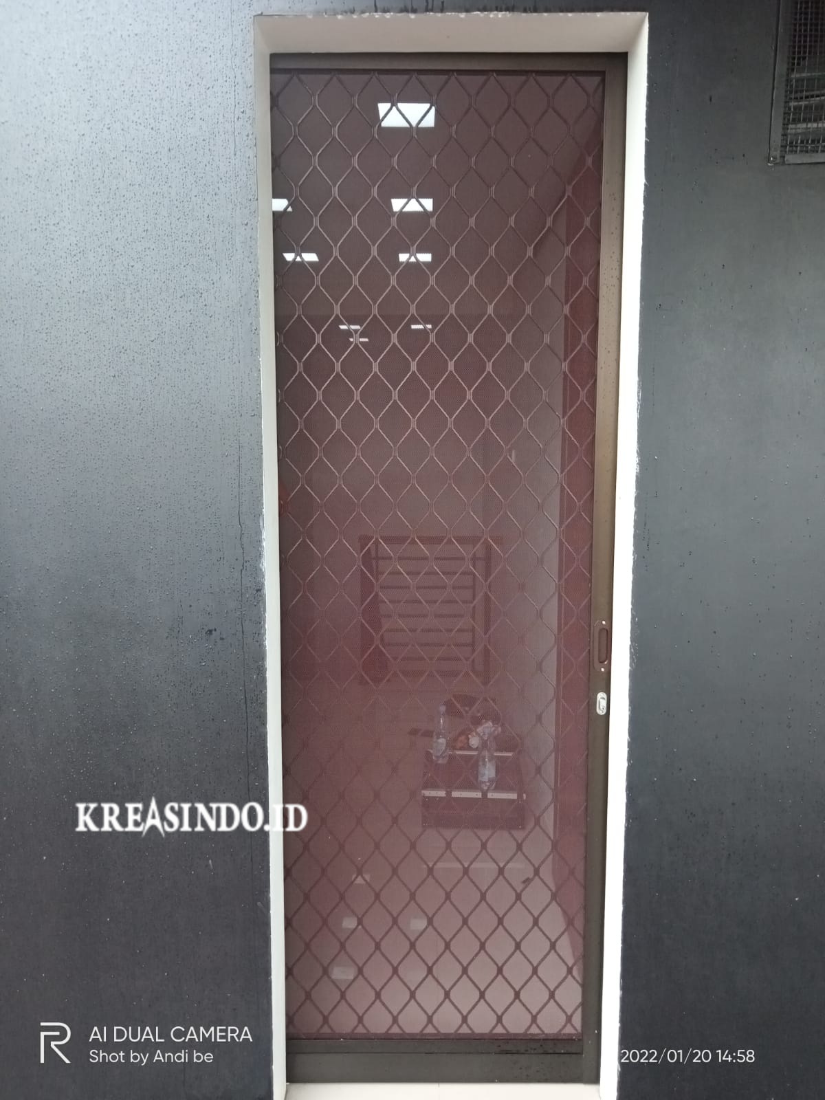 Pemasangan Pintu Kawat Nyamuk Expanda Aluminium Sliding di Rumah Bpk Ahmad di Ciputat