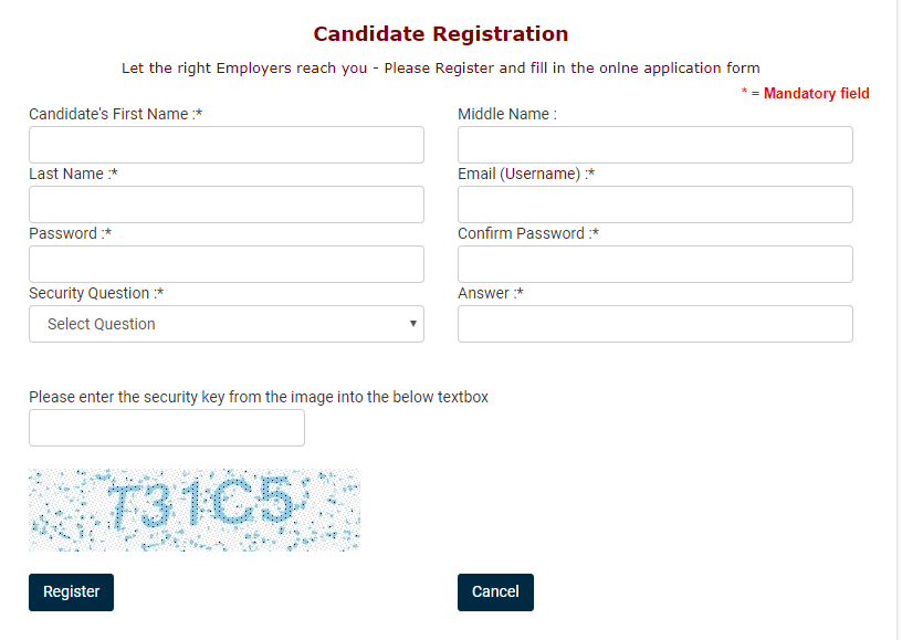 UGC-Academic-Job-Portal-Registration-form