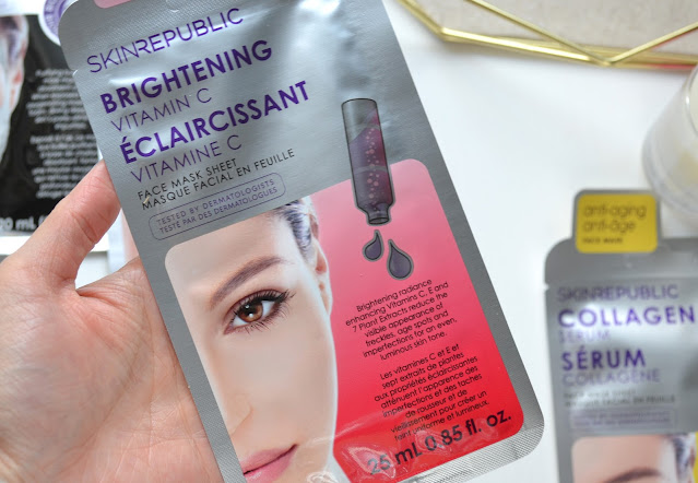 Skin Republic Purifying, Hyaluronic Acid, Brightening and Collagen Masks