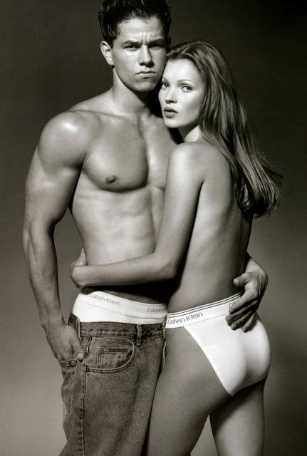 1992. Mark Wahlberg and Kate Moss by Herb Ritts