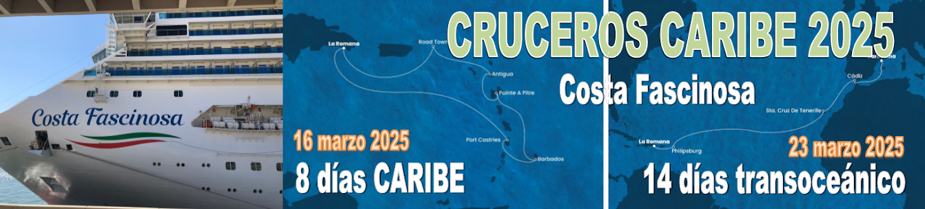 CRUCEROS CARIBE 2025